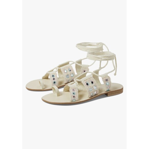 FREE PEOPLE Women’s Mantra Mirror Sandals / Natural Size U.S 7/EU37.5 New - Picture 9 of 13